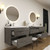 SLIM 72" Floating Vanity & Makeup Table Set (24+24+24)