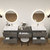 SLIM 72" Floating Vanity & Makeup Table Set (24+24+24)
