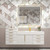 Milana 20" Floating Linen Cabinet with Drawers in Gloss White