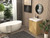 MT 24" Fluted Freestanding Bathroom Vanity with Reinforced Acrylic Sink