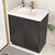 MT 30" Fluted Freestanding Bathroom Vanity with Reinforced Acrylic Sink