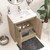 MT 30" Fluted Freestanding Bathroom Vanity with Reinforced Acrylic Sink
