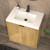 MT 30" Fluted Freestanding Bathroom Vanity with Reinforced Acrylic Sink