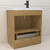 MT 30" Fluted Freestanding Bathroom Vanity with Reinforced Acrylic Sink