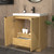MT 30" Fluted Freestanding Bathroom Vanity with Reinforced Acrylic Sink