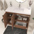 MF 42" Fluted Freestanding Bathroom Vanity with Reinforced Acrylic Sink (Right Side Doors)