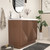 MF 42" Fluted Freestanding Bathroom Vanity with Reinforced Acrylic Sink (Right Side Doors)