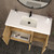 MT 48" Fluted Freestanding Bathroom Vanity with Reinforced Acrylic Sink