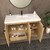 MT 48" Fluted Freestanding Bathroom Vanity with Reinforced Acrylic Sink