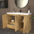 MT 48" Fluted Freestanding Bathroom Vanity with Reinforced Acrylic Sink