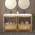 MT 60" Fluted Freestanding Bathroom Vanity with Reinforced Acrylic DOUBLE Sink