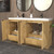 MT 60" Fluted Freestanding Bathroom Vanity with Reinforced Acrylic DOUBLE Sink