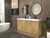 MT 60" Fluted Freestanding Bathroom Vanity with Reinforced Acrylic DOUBLE Sink
