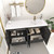 MT 60" Fluted Freestanding Bathroom Vanity with Reinforced Acrylic Reinforced Right Sink