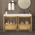 MT 60" Fluted Freestanding Bathroom Vanity with Reinforced Acrylic Reinforced Right Sink