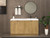MT 60" Fluted Freestanding Bathroom Vanity with Reinforced Acrylic Reinforced Right Sink