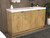 MT 60" Fluted Freestanding Bathroom Vanity with Reinforced Acrylic Reinforced Right Sink