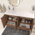 MT 60" Fluted Freestanding Bathroom Vanity with Reinforced Acrylic Reinforced Left Sink