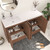 MT 60" Fluted Freestanding Bathroom Vanity with Reinforced Acrylic Reinforced Left Sink