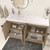 MT 60" Fluted Freestanding Bathroom Vanity with Reinforced Acrylic Reinforced Left Sink