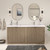 MT 72" Fluted Freestanding Bathroom Vanity with Reinforced Acrylic DOUBLE Sink