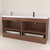 MT 72" Fluted Freestanding Bathroom Vanity with Reinforced Acrylic DOUBLE Sink