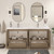 MT 72" Fluted Freestanding Bathroom Vanity with Reinforced Acrylic DOUBLE Sink
