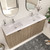 MT 72" Fluted Freestanding Bathroom Vanity with Reinforced Acrylic DOUBLE Sink