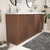 MT 72" Fluted Freestanding Bathroom Vanity with Reinforced Acrylic DOUBLE Sink