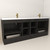 MT 84" Fluted Freestanding Bathroom Vanity with Reinforced Acrylic DOUBLE Sink