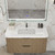 Celine 42'' Wall-Mounted Bathroom Vanity with Reinforced Acrylic Sink