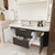 Celine 60'' Single Sink Wall-Mounted Bathroom Vanity with Reinforced Acrylic Sink