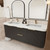 Celine 60'' Double Sink Wall-Mounted Bathroom Vanity with Reinforced Acrylic Sink