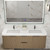 Celine 60'' Double Sink Wall-Mounted Bathroom Vanity with Reinforced Acrylic Sink