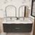 Celine 60'' Double Sink Wall-Mounted Bathroom Vanity with Reinforced Acrylic Sink