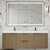 Celine 60'' Double Sink Wall-Mounted Bathroom Vanity with Reinforced Acrylic Sink