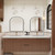 Celine 72'' Double Sink Wall-Mounted Bathroom Vanity with Reinforced Acrylic Sink