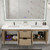 Celine 72'' Double Sink Wall-Mounted Bathroom Vanity with Reinforced Acrylic Sink