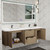 Celine 72'' Double Sink Wall-Mounted Bathroom Vanity with Reinforced Acrylic Sink