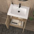 Bella 30" Geometric Freestanding Bathroom Vanity with Reinforced Acrylic Sink