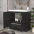 Bella 36" Geometric Freestanding Bathroom Vanity with Reinforced Acrylic Sink