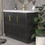 Bella 42" Geometric Freestanding Bathroom Vanity with Reinforced Acrylic Sink(Right side door)