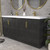 Bella 60D" Geometric Freestanding Bathroom Vanity with Reinforced Acrylic Double Sink