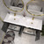 Bella 72" Geometric Freestanding Bathroom Vanity with Reinforced Acrylic  Double Sink