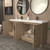 Bella 72" Geometric Freestanding Bathroom Vanity with Reinforced Acrylic  Double Sink