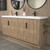 Bella 72" Geometric Freestanding Bathroom Vanity with Reinforced Acrylic  Double Sink
