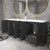 Bella 84" Geometric Freestanding Bathroom Vanity with Reinforced Acrylic  Double Sink