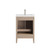 NCS 24" Louvered Freestanding Bathroom Vanity with Acrylic Sink
