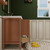 NCS 24" Louvered Freestanding Bathroom Vanity with Acrylic Sink