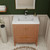 NCS 30" Louvered Freestanding Bathroom Vanity with Acrylic Sink